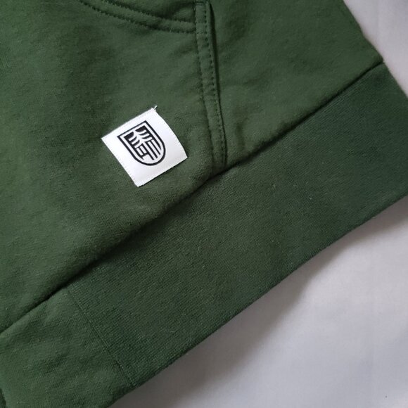 American Roots all American Zip Up Hoodie 100% Cotton XL Forest Green - Picture 2 of 7